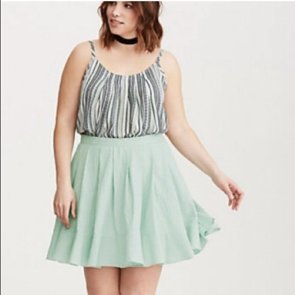 torrid Dresses & Skirts - Torrid Flared Mini Eyelet Skirt